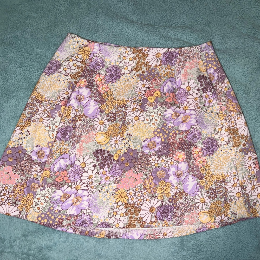Altar’d state floral mini skirt